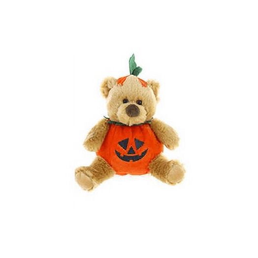Made By Aliens Plush Halloween Teddy Bear with Pumpkin - Soft Toy, Home Decor - Gifts for Kids & Toddler Baby - 9 Inches (Halloween Bear)
