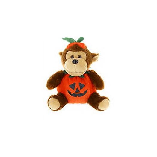 Made By Aliens Plush Halloween Teddy Bear with Pumpkin - Soft Toy, Home Decor - Gifts for Kids & Toddler Baby - 9 Inches (Halloween Monkey)