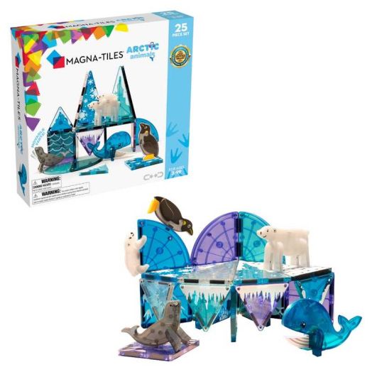 MAGNA-TILES Arctic Animals Magnetic Toy Set, 25 Pieces, Ages 3+