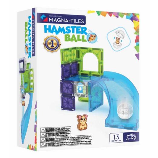 MAGNA-TILES Hamster Ball 13-Piece Magnetic Construction Set, The Original Magnetic Building Brand