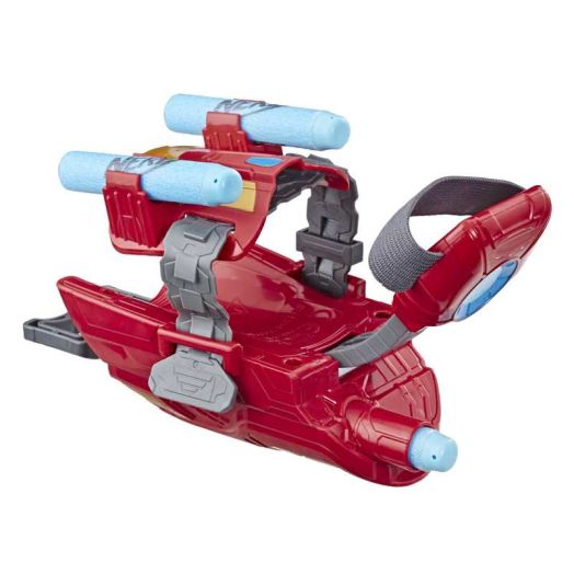 Marvel Avengers Iron Man Blast Repulsor Gauntlet Toy with Nerf Darts, Role Play Toy
