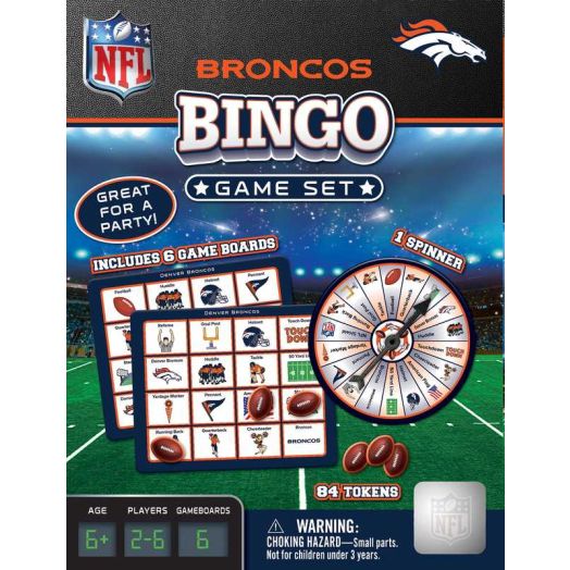 MasterPieces Officially Licensed NFL - Denver Broncos Bingo Game
