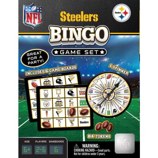 MasterPieces Officially Licensed NFL - Pittsburgh Steelers Bingo Game