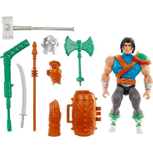 Masters of the Universe Origins Turtles of Grayskull Casey Jones Action Figure Toy, Armor & Weapons