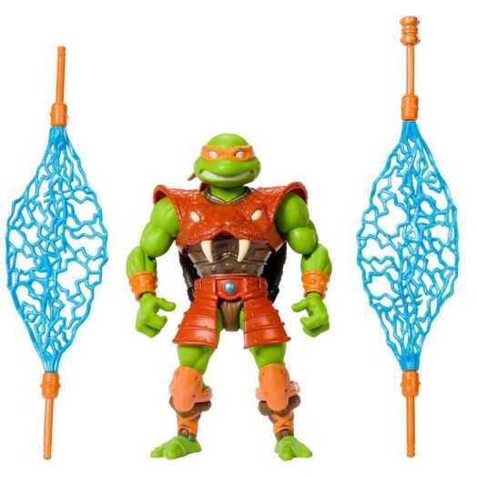 Masters Universe Origins Turtles Grayskull Michelangelo Action Figure, Reptile Wars TMNT MOTU Toy