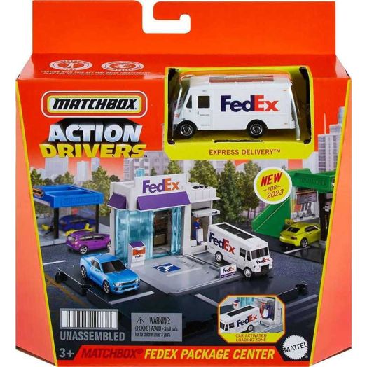 Matchbox Action Drivers Fedex Package Center Playset