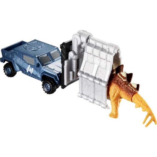 Matchbox Jurassic World Dino Transporters, 1 Vehicle & 1-2 Mini Dinosaurs