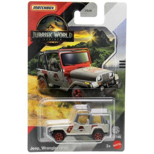 Matchbox Jurassic World Rebirth Jeep Wrangler (#18) Die-Cast Vehicle