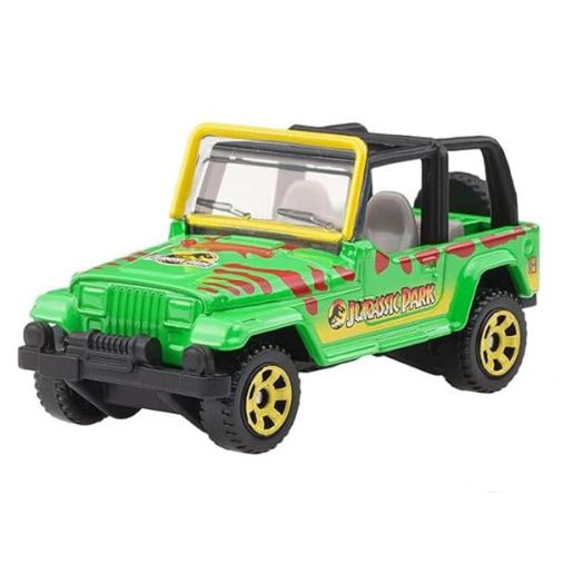 Matchbox Jurassic World Rebirth - Jurrasic Park Jeep Wrangler (1:64 Scale Die-Cast Vehicle)