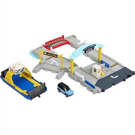 Matchbox Kids Action Drivers Ferry Port Vehicle Playsets, Gray