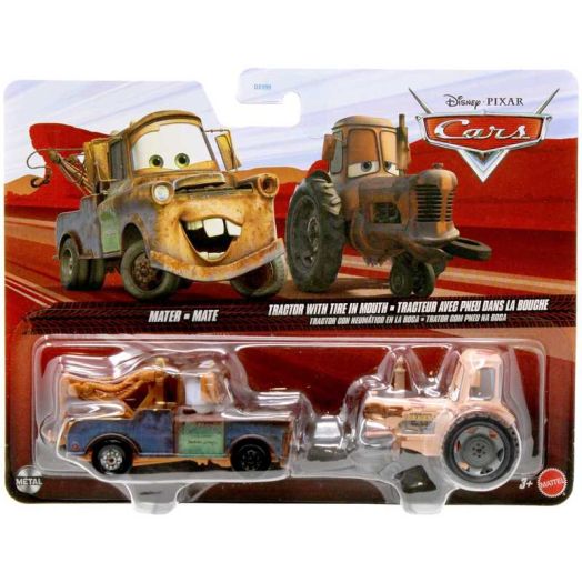 Disney / Pixar Cars Metal Mater & Tractor with Tire in Mouth Diecast Car 2-Pack