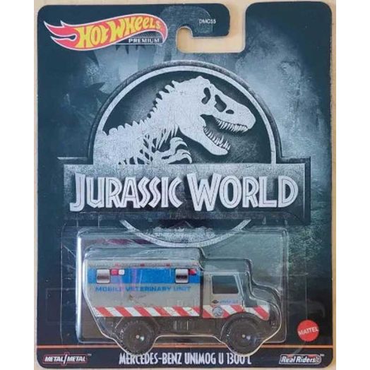 Hot Wheels Premium Jurassic World Theme Mercedes-Benz UNIMUG U 130O L Diecast Model