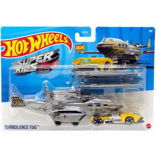 Hot Wheels Super Rigs Turbolence Tug Diecast Car (Grey)