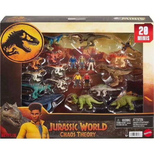 Jurassic World Chaos Theory Mini Figure Set - 20pk Toy New With Tag | Mattel