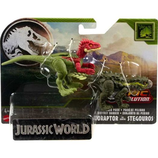 Jurassic World Danger Pack Eoraptor & Stegouros Action Figure 2-Pack