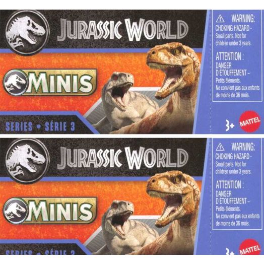 Jurassic World MINIS LOT of 2 Mystery Packs