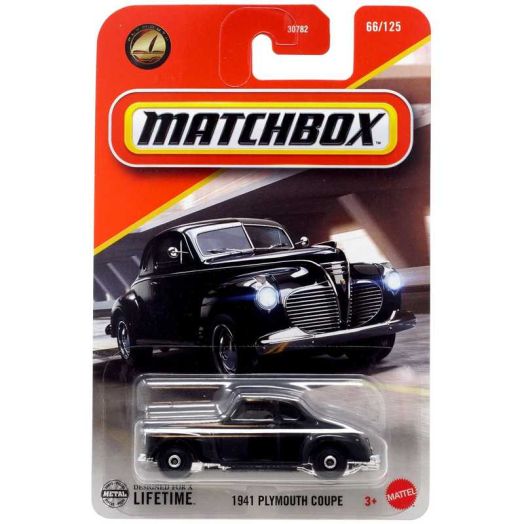 Matchbox 1941 Plymouth Coupe Diecast Car (Black)