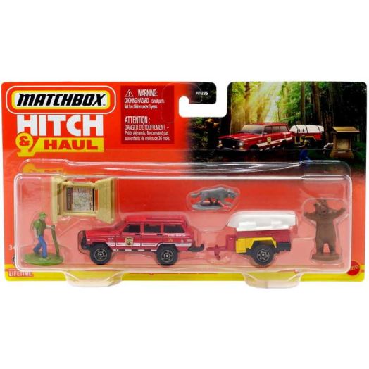 Matchbox Hitch & Haul 1988 Jeep Wagoneer / Trailer Trawler Diecast Vehicle