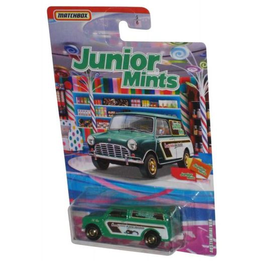 Matchbox Junior Mints Austin Mini Van (2019) Green Die-Cast Metal Toy Car 5/6