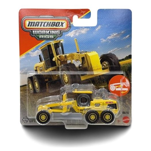 Matchbox Working Rigs Metal Vehicle - MBX ROAD GRADER [JBX73] 06/16