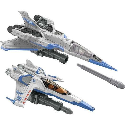 Mattel Disney Pixar Lightyear Toys, Mini Buzz Lightyear Figure and 2 Spaceship Vehicles, Hyperspeed Series Vehicle Pack