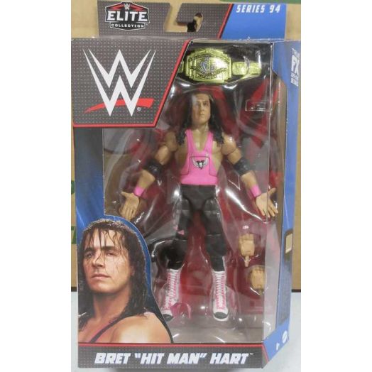 WWE Elite Series 94 BRET HITMAN HART ACTION FIGURE CHASE BLACK TRUNKS