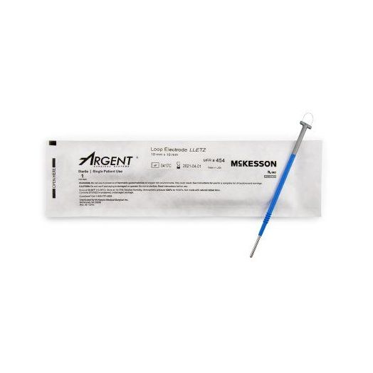 McKesson Argent™ LEEP/LLETZ Tungsten Wire Loop Tip Electrode, 10mm X 10mm Sterile