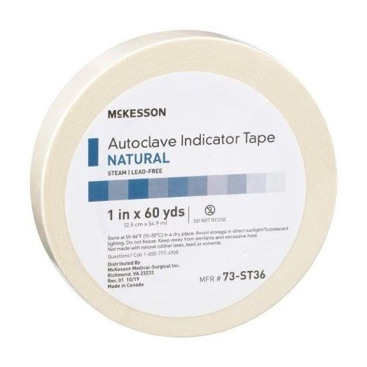 McKesson Steam Sterilization Indicator Tape, 3/4 Inch x 60 Yard