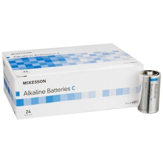 McKesson Alkaline Battery C Cell 1.5V Disposable, Box of 24