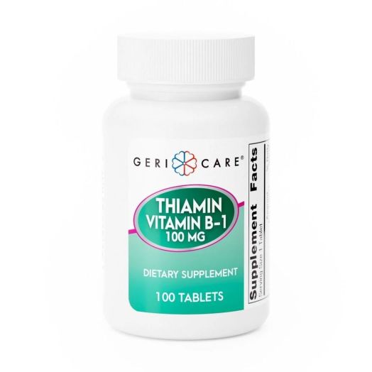 McKesson Geri-Care Vitamin B1 100 mg Supplement Tablets, 100 Count