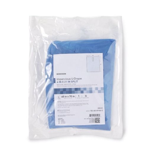 McKesson Orthopedic Impervious U-Drape, 52 W x 48 L Inch Sterile