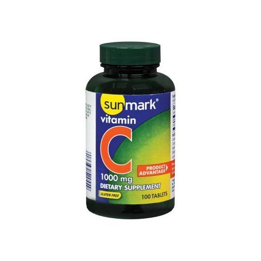 McKesson Sunmark Vitamin C Dietary Supplement, 1000 mg Ascorbic Acid Tablet 100 Count