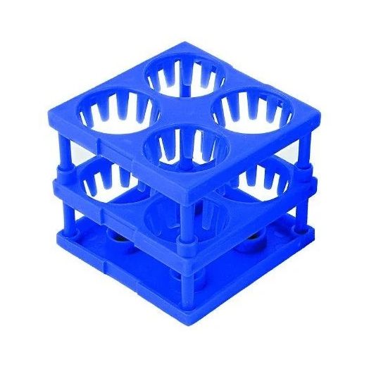 McKesson Tube Cube Rack, Blue 9 Place 8-16 mm
