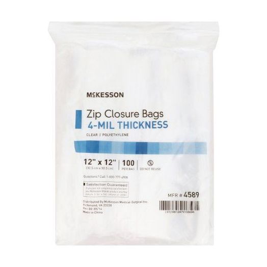 McKesson Zip Closure Bags, 5 X 8 Inch