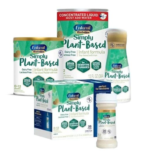 Mead Johnson Enfamil ProSobee Simply Plant-Based Liquid Infant Formula, 32 oz
