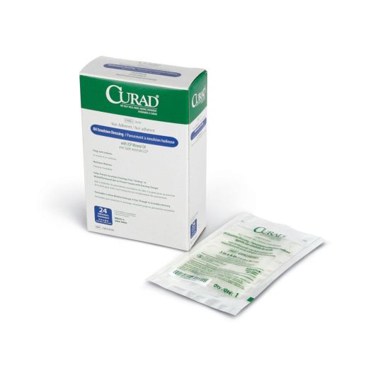 Medline Curad Sterile Non-Adherent Oil Emulsion Dressing, 3 Inch x 16 Inch