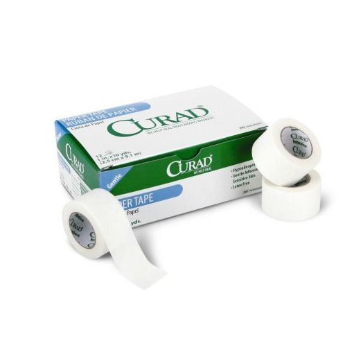 Medline CURAD Paper Medical Adhesive Tape, 1/2" x 10 yd.