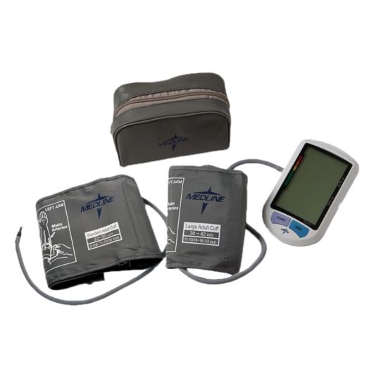 Medline Elite Automatic Digital Blood Pressure Monitor, Standard and Large Adult Cuff