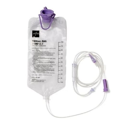 Medline EntraFlo Feeding Sets with ENFit, 1000 mL Bag
