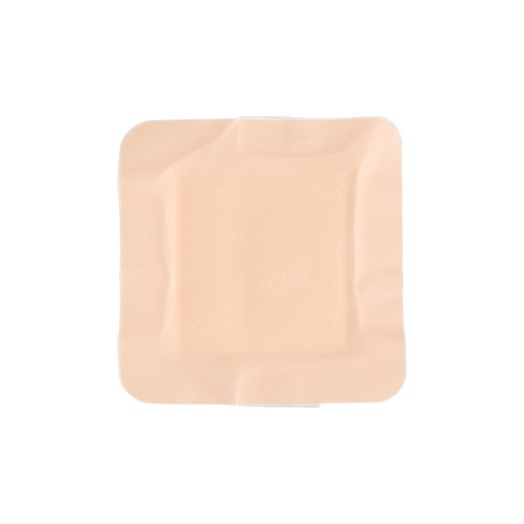 Medline Optifoam Gentle Foam Wound Dressing with Silicone Adhesive Border, 4" x 4"