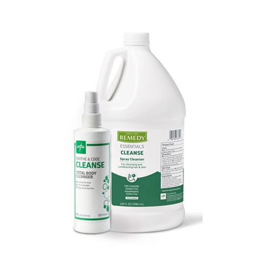 Medline Remedy Essentials No-Rinse Spray Skin Cleanser, 8 oz.