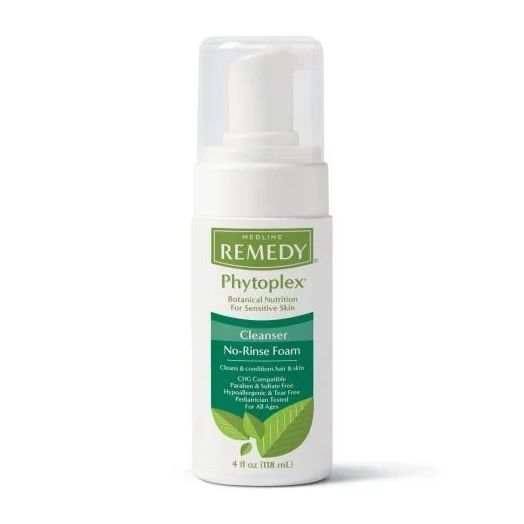 Medline Remedy Phytoplex Hydrating Cleansing Foam, 4 oz