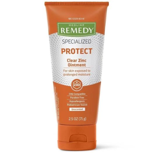 Medline Remedy Specialized Protect Clear Zinc Ointment, 2.5 Ounce