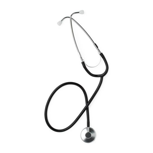 Medline Single-Head Stethoscope, Black