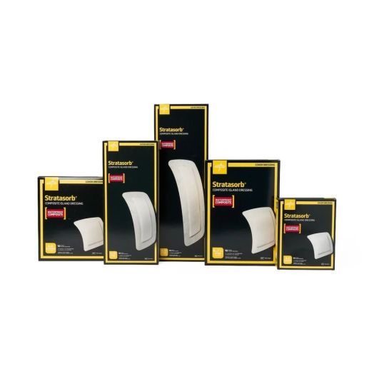 Medline Stratasorb Composite Island Dressing, 6 x 6 Inch