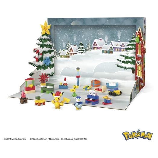 Mega Bloks - Pokemon Holiday Calendar, 202 Piece Building Toy Set