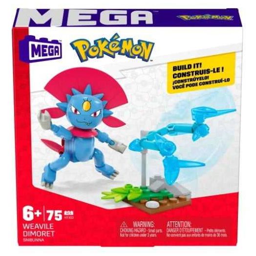 Mega Construx Collectible Pokemon Weavile Interlocking Block Building Sets, 75 Count