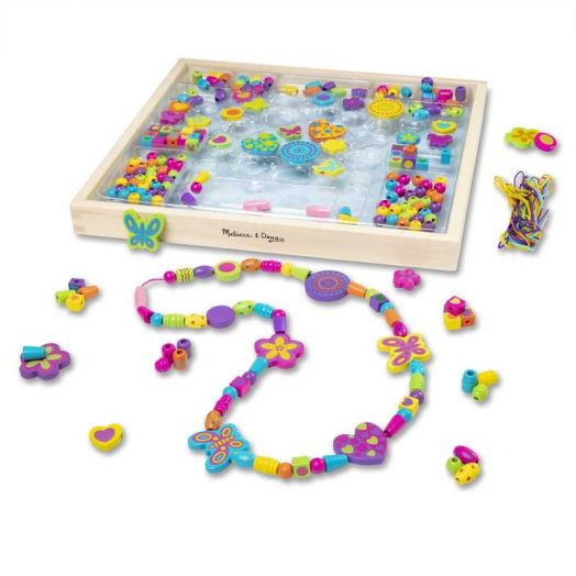 Melissa & Doug Created by Me! Bead Bouquet Deluxe Wooden Bead Set With 220+ Beads for Jewelry-Making