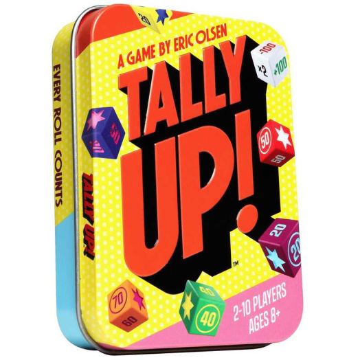 Tally Up! Fast-Paced Push Your Luck Dice Game, Family and Party Game for Kids and Adults, 2-10 Players, Ages 8+ ( Exclusive) | Messy Table Games