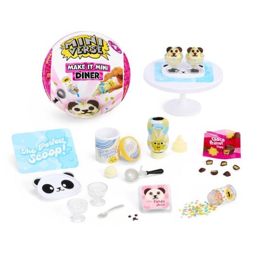 MGA's Miniverse Make It Mini Diner Series 4, Mini Collectibles - Blind Pack, DIY, Resin Play, Replica Food, Not Edible, Collectors, 8+